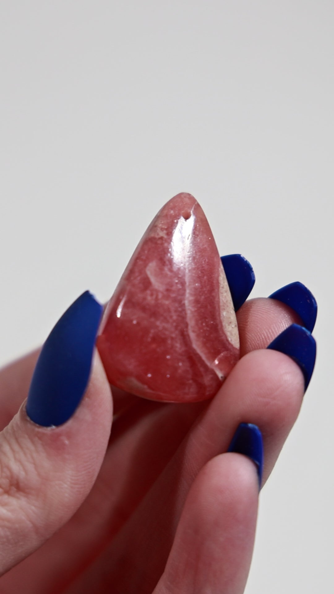 -AA GRADE - Rhodochrosite Cab (Drilled)