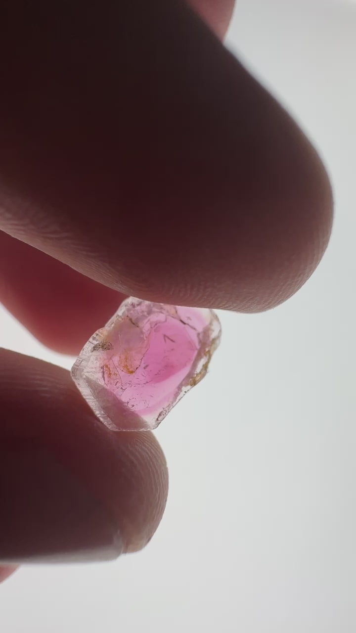 Watermelon Tourmaline Slice