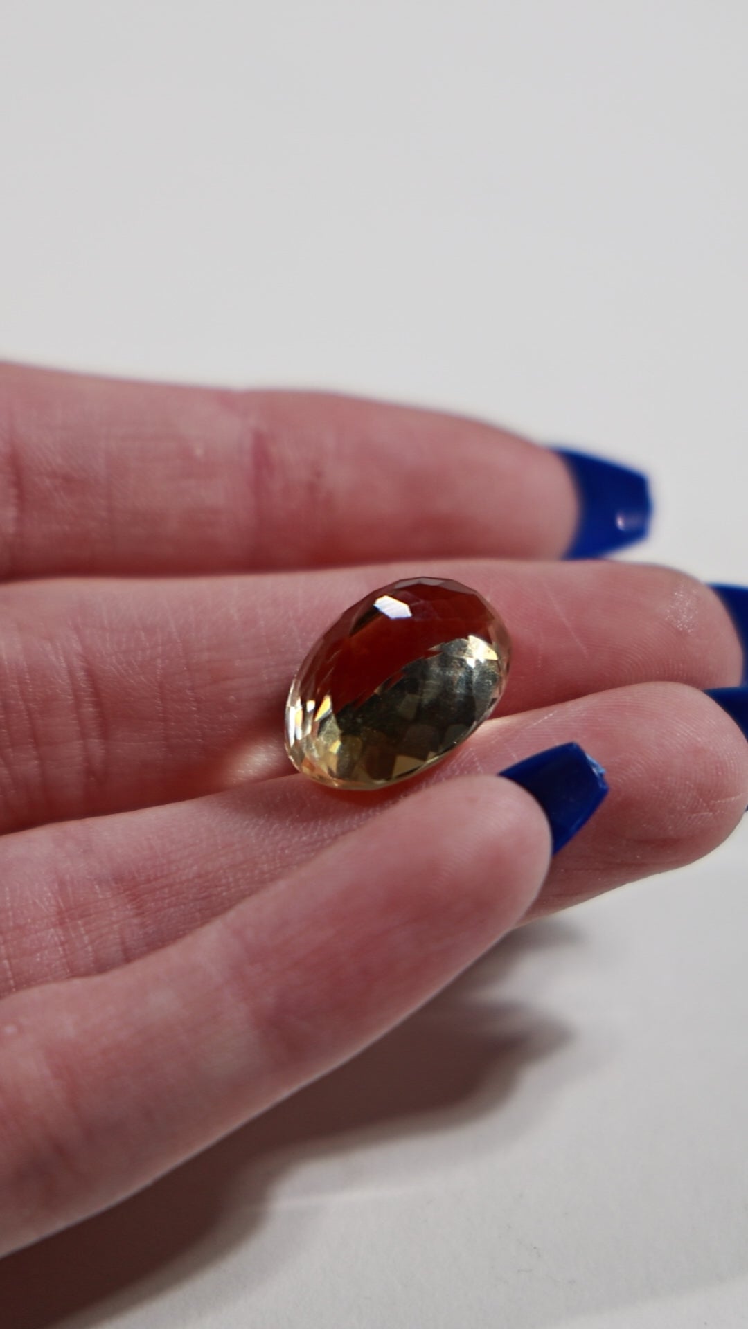 Faceted Citrine Cab