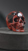 Mahogany Obsidian Skull Carving