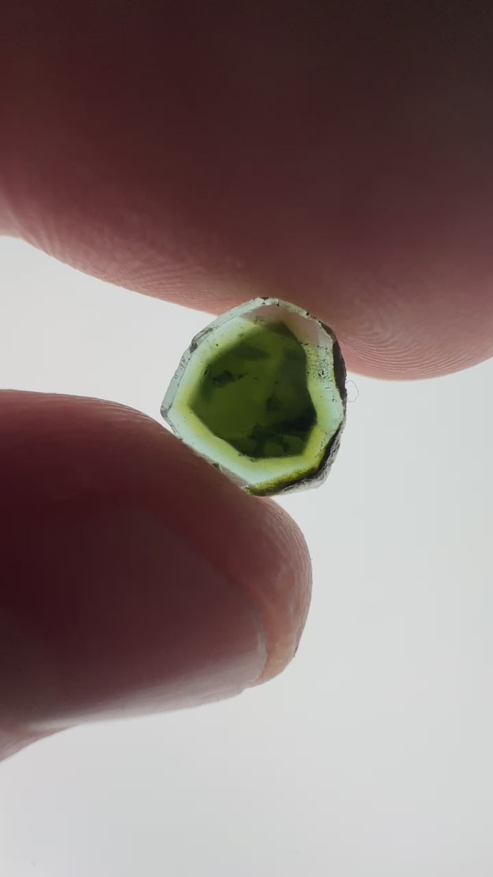 Watermelon Tourmaline Slice