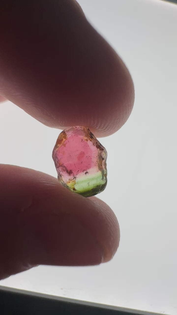 Watermelon Tourmaline Slice