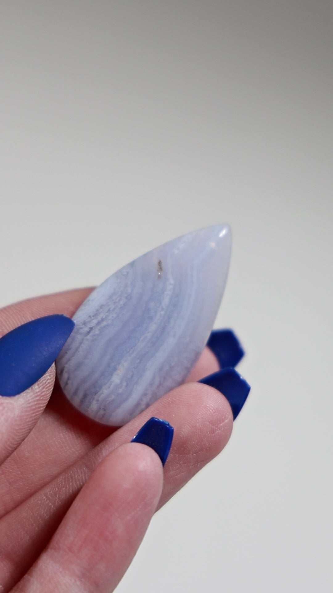 Blue Lace Agate Cab (Drilled)