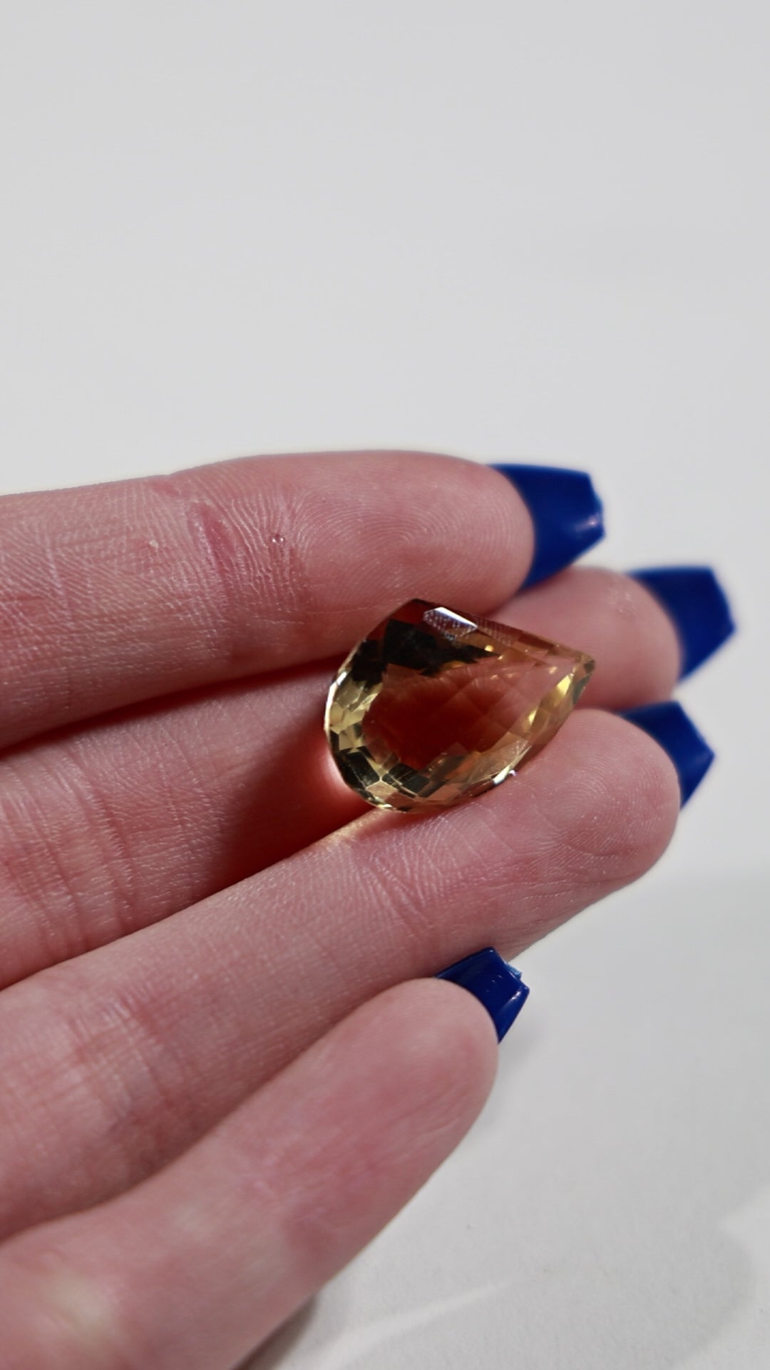 Faceted Citrine Cab