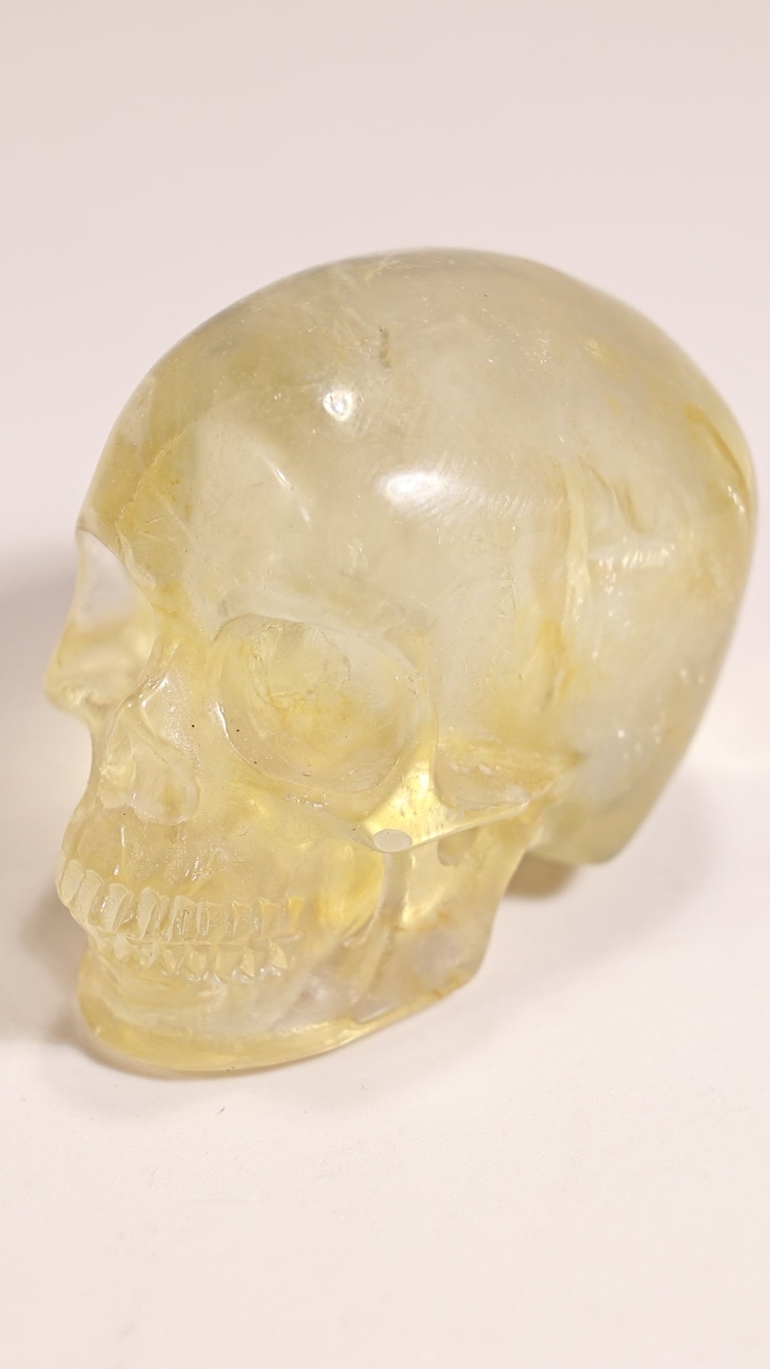 Natural Citrine 2" Skull